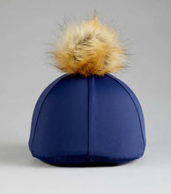 Load image into Gallery viewer, Premier Equine Hat Silk with Faux Fur Pom Pom