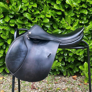 Tattersall 17” Black Leather Jump Saddle