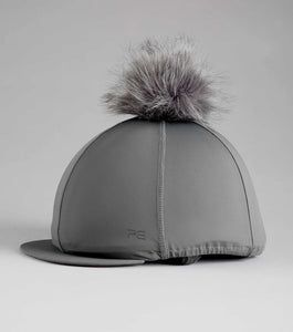 Premier Equine Hat Silk with Faux Fur Pom Pom