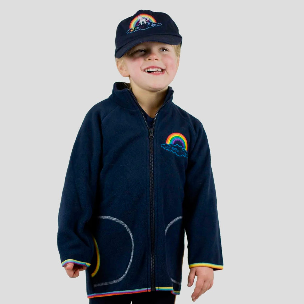 Rainbow on sale fleece jacket