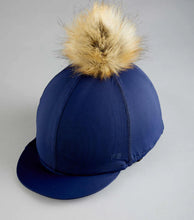 Load image into Gallery viewer, Premier Equine Hat Silk with Faux Fur Pom Pom