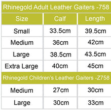 Load image into Gallery viewer, Rhinegold Leather Gaitors