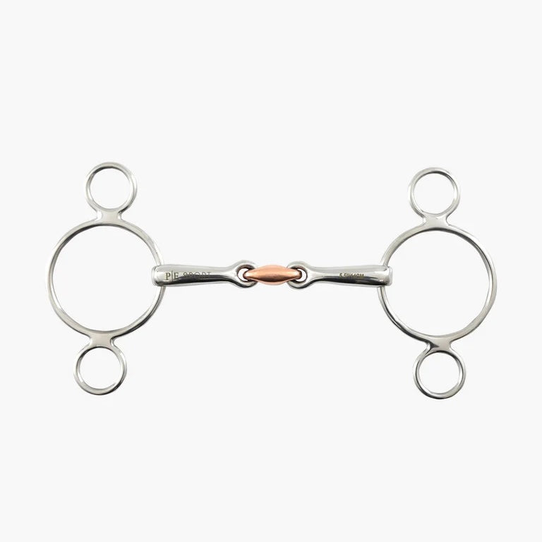 2 Ring Gag with Copper Lozenge Bit